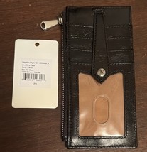 Hobo Linn Leather Card Case Black NWT MSRP $78 - $655.21 MXN