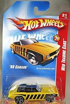 2008 Hot Wheels #97 Web Trading Cars 21/34 &#39;69 CAMARO Yellow Variant wChromePr5s - £5.83 GBP