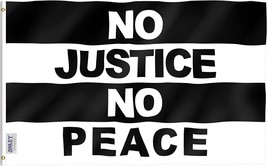 Anley 3x5 Foot No Justice No Peace Flag - - Civil Rights Flags Polyester - £6.19 GBP