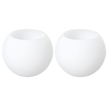 Opal White Frosted Glass Globe Lamp Shades Replacement Lampshade Cover With 1-5/ - £39.34 GBP