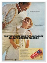 Colgate Double Ring Dad &amp; Son Tennis Match Vintage 1972 Full-Page Magazi... - $180.99 MXN