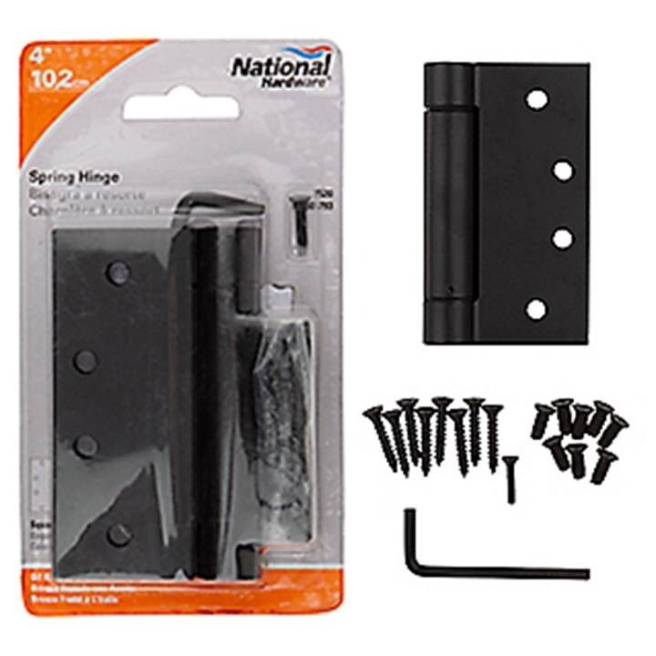National Hardware N350-793 Spring Hinge 4&quot;, Oil Rubbed Bronze - $14.84
