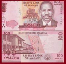 Malawi P65 100 Kwacha, fish / College of Medicine, stethoscope UNC see UV - $2.11 CAD