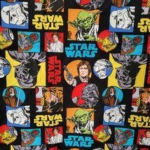 Star Wars Fabric Darth Vader Yoda Lei Storm Troopers Cotton 1-Piece 35&quot;x43&quot; - £9.74 GBP