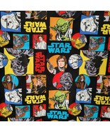 Star Wars Fabric Darth Vader Yoda Lei Storm Troopers Cotton 1-Piece 35&quot;x43&quot; - £9.56 GBP