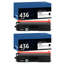 2Pk Tn436 Black Toner Cartridge Compatible For Brother Hl-L8360Cdw Mfc-L... - $53.99