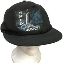 Vtg NNFD Sea Wolf Hat 80s 90s Submarine Military Nature Graphic Navy Seawolf HTF - £16.31 GBP