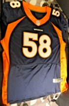 Nfl Nike Denver Broncos Von Miller #58 On Field Dark Blue Jersey Shirt Size 48 - £39.45 GBP