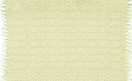 Artisan Handwoven Dollhouse Rug 4&quot;x6&quot; Alabaster #1, Rayon on Cotton - £23.99 GBP