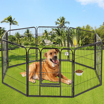 Pet Playpen 40&#39;&#39; 8 Panel Heavy Duty Pet Cat Puppy Exercise Pen Dog Fence... - £184.27 GBP