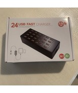 USB 24 Smart USB Ports Fast Charger 3.5A Max Output 20A Input: AC 100V-2... - $727.44 MXN