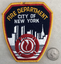 FDNY NYC City Of New York Manhattan Fire Department Embroidered Patch - £98.32 GBP