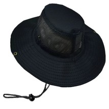 Summer Bucket Boonie Mesh Cool Hat Sun Wide Brim Solid Cap Fishing Hats ... - $14.99
