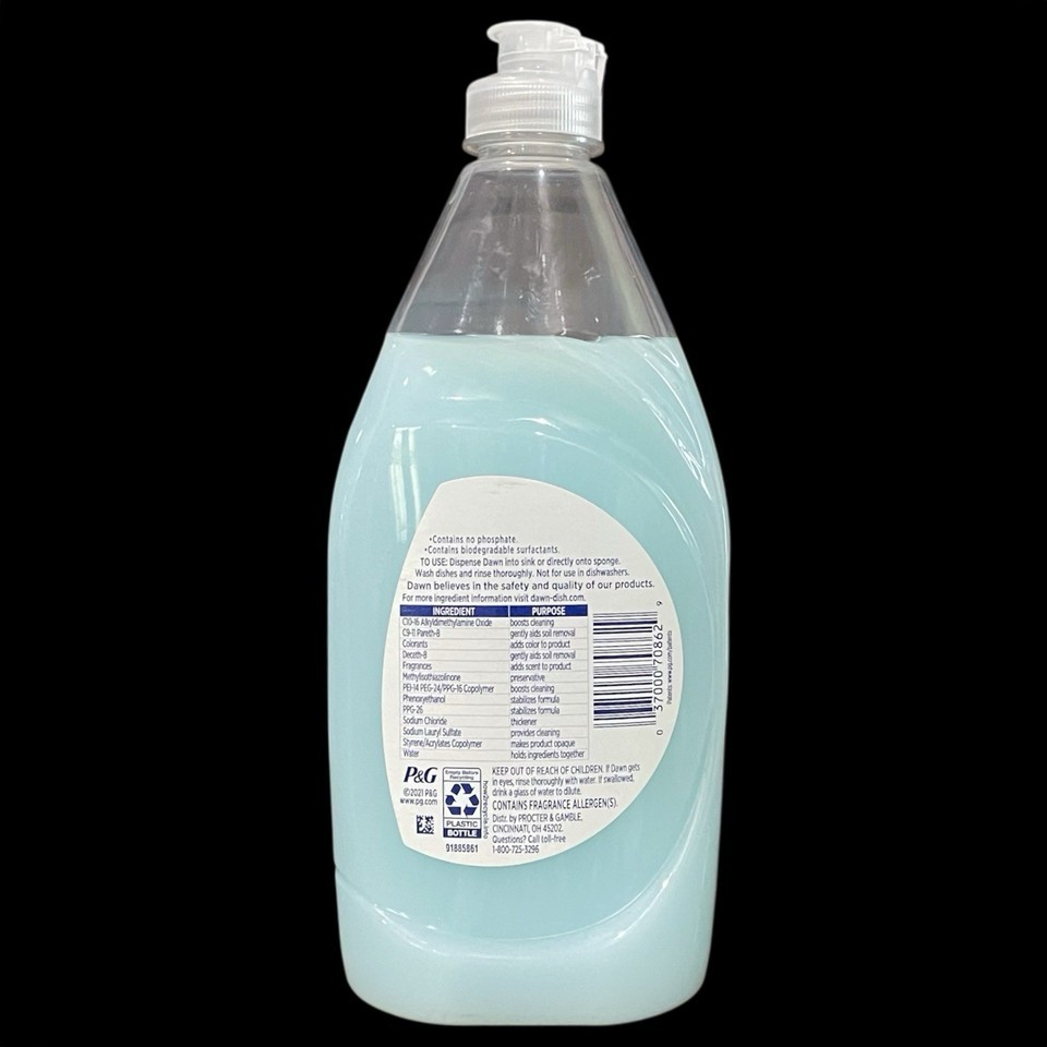RARE Dawn Ultra Gentle Clean Aloe & Sage Scent Dishwashing Liquid Lot Of 2 Item image 4