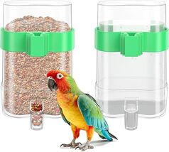2 pcs Bird Water Dispenser, Bird Cage Feeder, Parakeet Cage Accessories - €11,22 EUR