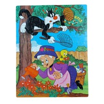 Looney Tunes Tweety & Sylvester 100 Piece Puzzle Whitman 1982 Complete 14x18 - $14.84