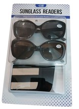 Brand New ICON EYEWEAR 2 Sunglass Readers &amp; Includes 2 Cases +2.50 - $166.92 MXN