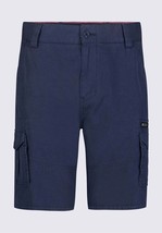 Buffalo David Bitton Cargo Shorts Men&#39;s 32W Navy Hiero Relaxed Fit 11.5&quot; - $41.27 CAD