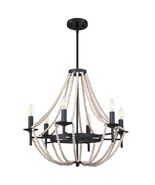 3-Light Pendant Chandelier Nature Wood Beaded Boho Black Semi Flush 12x1... - €13,28 EUR 3-Light Pendant Chandelier Nature Wood Beaded Boho Black Semi Flush 12x1... - €13,28 EUR