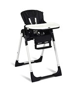 Foldable High chair with Multiple Adjustable Backrest-Black - Color: Black - $3,682.16 MXN