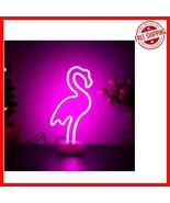 Charming Pink LED Flamingo Neon Light - Perfect Decor for Kids&#39; Rooms - $22.76