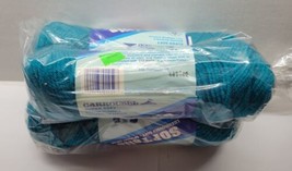 Carrousel SofTelle Soft 100% Premium Acrylic Yarn 459 Turquoise 3 Skeins - £17.40 GBP