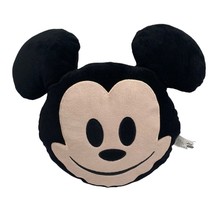 Disney Just play Emoji Mickey Mouse Head Pillow Plush Stuffed Toy Black ... - $9.89