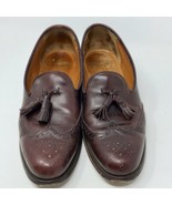 GRENSON BROWN LEATHER SLIP ON TASSEL OXFORD LOAFER MENS SHOE SIZE 9.5 B ... - $89.05