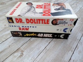 Eddie Murphy Fanatic Bundle Lot of 3 VHS Tapes; (2 Movies + Raw Stand Up Show) - £8.33 GBP