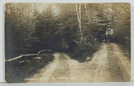 Lyndeboro NH RPPC Parting of the Ways Real Photo c1910 Postcard O15 - $19.95