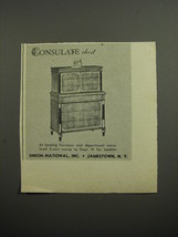 1952 Union-National Consulate Chest Advertisement - £14.78 GBP