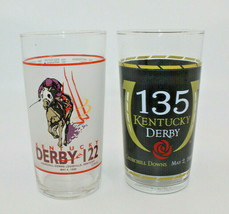 Kentucky Derby 122 135 Official Drinking Glass Tumbler 1996 2009  Set of 2  - $35.98