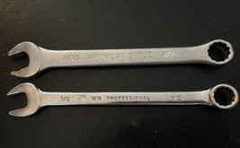 2 Wrenches~Proto Professional #1216 1/2” + American Eagle #72018 9/16” - $16.82