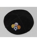 Black Sports Theme yamaka yarmulke kippah Baseball Tennis Soccer basketball - €12,82 EUR