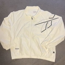 Vintage Reebok Jacket Mens XL Lined Windbreaker Full Zip 90s Y2K Tennis Track - £38.99 GBP