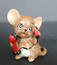 Josef Originals Mouse Village Figurine Talkie the Mouse original hangtag... - $16.99