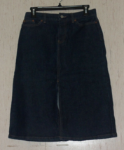 New Womens Gap J EAN S Stretch Dark Wash Blue J EAN Denim Skirt Size 4 - £21.91 GBP