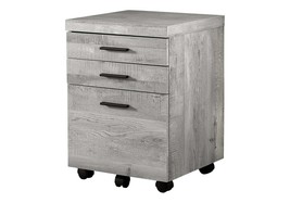 Grey Laminate Mobile File Cabinet: Modern Office Storage - $172.99