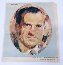 ORIGINAL Vintage Jan 19 1969 Pittsburgh Press Roto Richard Nixon Newspaper - £23.73 GBP