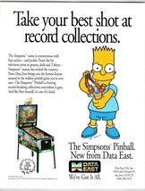 The Simpsons Pinball Machine Flyer Original Vintage Game Cartoon Art 1990 Promo - £34.90 GBP