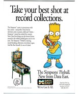 The Simpsons Pinball Machine Flyer Original Vintage Game Cartoon Art 199... - £34.54 GBP