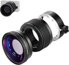 Neewer Wide Angle Lens Compatible With Sony Zv1 Camera, 2 In 1 18Mm, Black Frame - £79.95 GBP