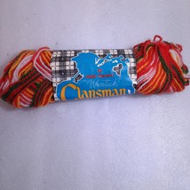 Vintage Red Heart Wintuk Clansman yarn 934 Buckle Acrylic Worsted Variegated red - £7.83 GBP