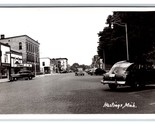 RPPC Street View Cars Strand Theater Hastings Michigan MI 1940s UNP Post... - £13.39 GBP