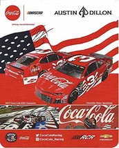 Autographed 2018 Austin Dillon #3 Coca Cola Team Charlotte Motor Speedway (Coca- - £33.93 GBP