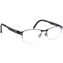 Ovvo Optics Eyeglasses 135 c 50P Anthracite/Blue Half Rim Metal Frame 50[]18 130 - £159.86 GBP