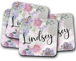Personalized Office Gift, Custom Name Coasters, Coworker Gift, Coffee Coaster, H - £4.00 GBP