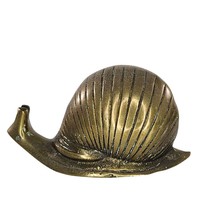 Vintage Brass Snail Figurine Hand-Crafted Decorative Ornament - $19.99