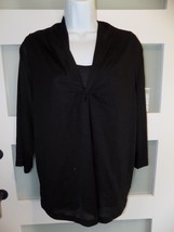 George Black Mesh Rouch Top Size XL (16/18) Women&#39;s NEW - $25.00