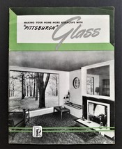 1946 vintage PITTSBURGH GLASS advertising CATALOG brochure home decoration - $48.02